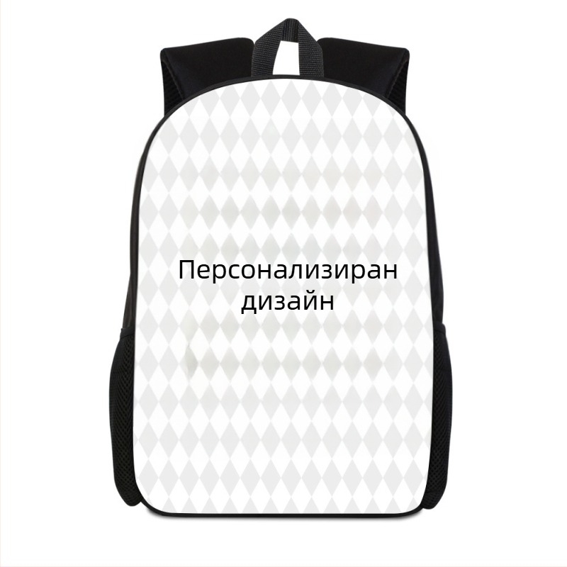 Училищна раница с 3D принт на паяк, ултралека полиестерна раница за училище, презрамки с въздушна подложка, намаляване на натоварването, подходяща за първи–втори клас