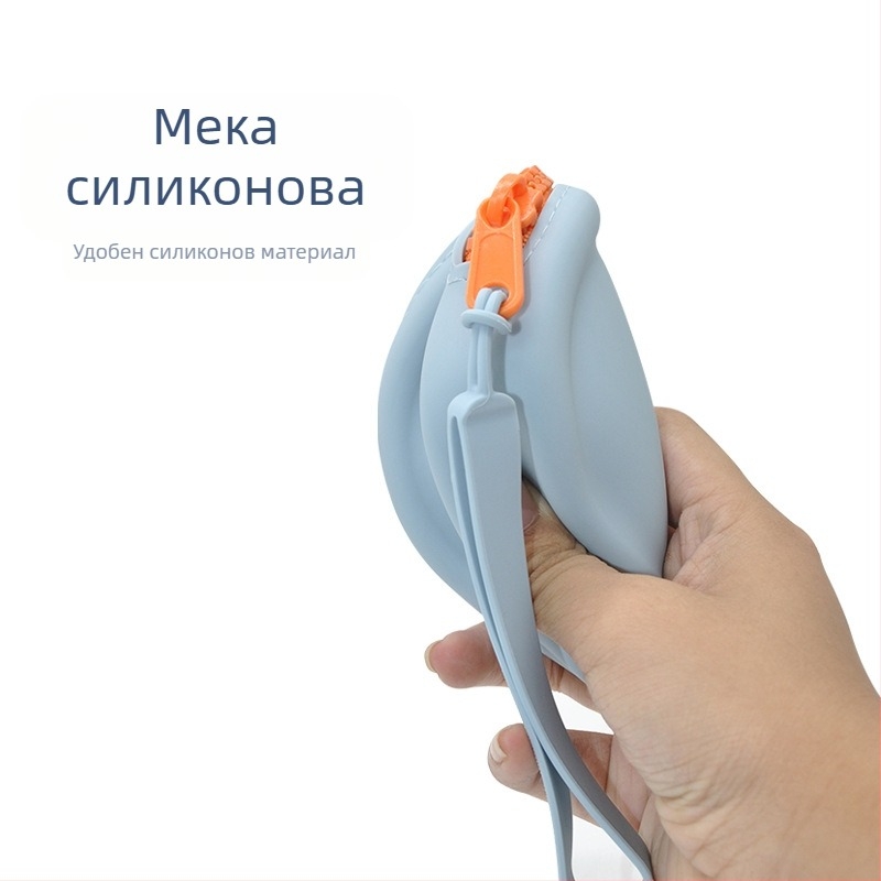 Силиконово портмоне за монети и мини портфейл, за деца и възрастни, малка чантичка за ключове, грим и бижута.
