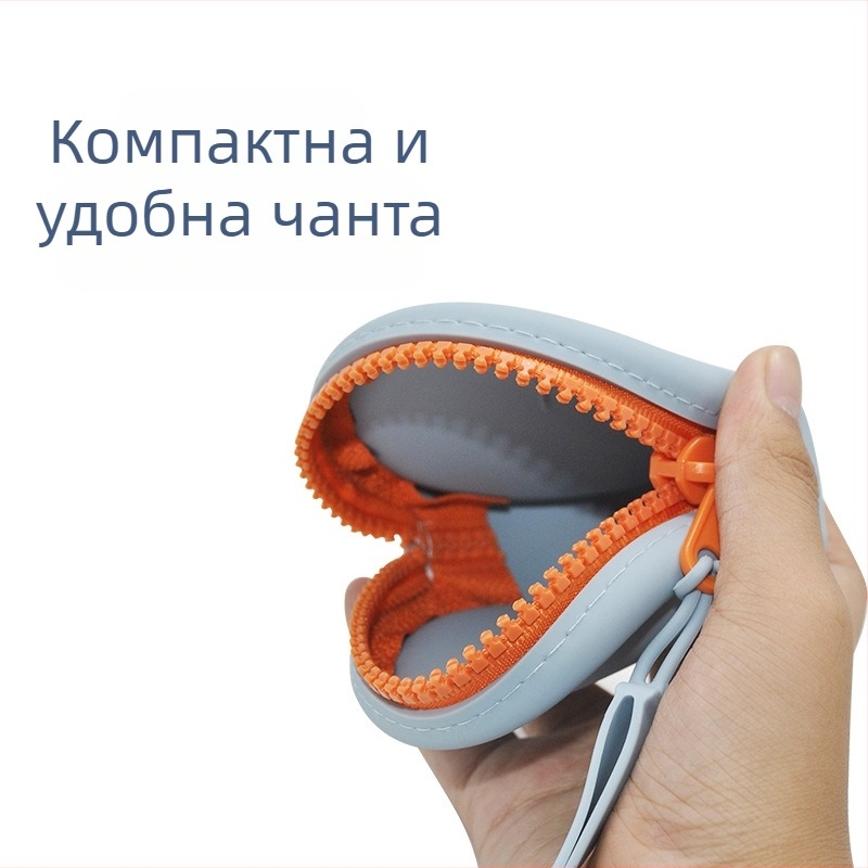 Силиконово портмоне за монети и мини портфейл, за деца и възрастни, малка чантичка за ключове, грим и бижута.