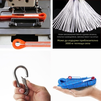 Найлоново безопасно въже за катерене – ударопоглъщащо, за планинско катерене на открито, различни дължини