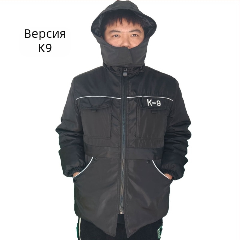 LUYANG Палто за кучета от полиестер, ветроустойчиво и водоустойчиво, против драскотини, с голям джоб, за тренировки