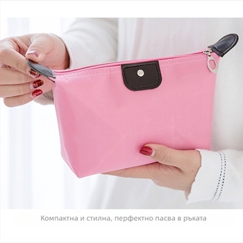 PU козметична торба тип tote, за ежедневна употреба, със сгъваем дизайн за съхранение, Пролет 2023