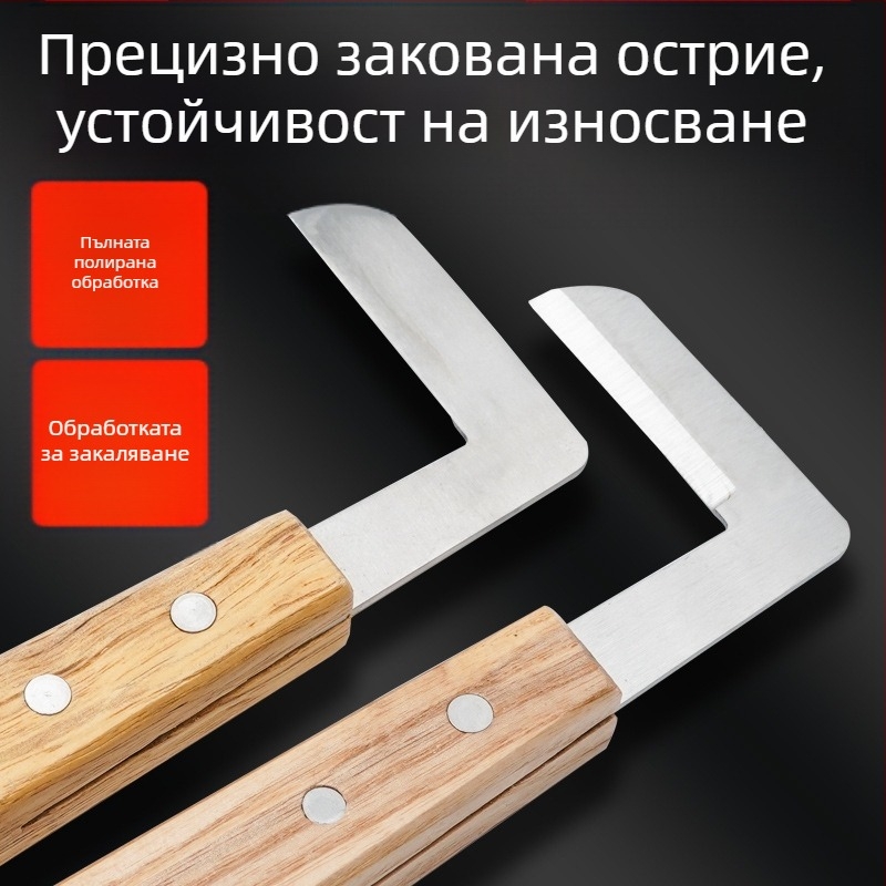 Fairpeg ветеринарен нож за подрязване на копита, L-образен дизайн, за крави, коне, овце и осли