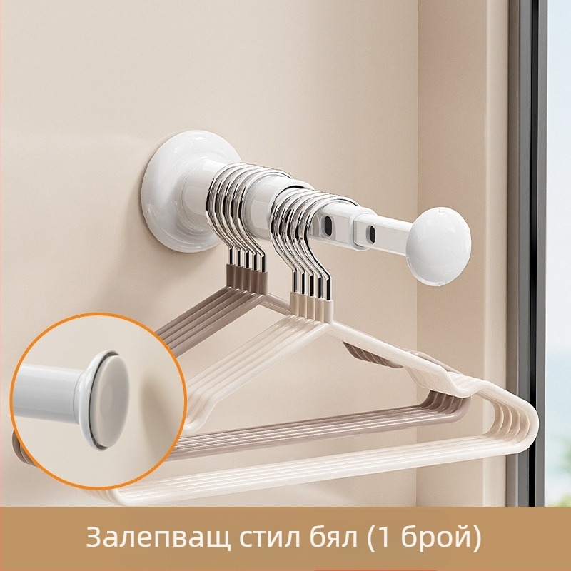 ABS закачалка за дрехи, сгъваема, без пробиване – за общежития и пътувания, подходяща за дрехи, панталони и вратовръзки