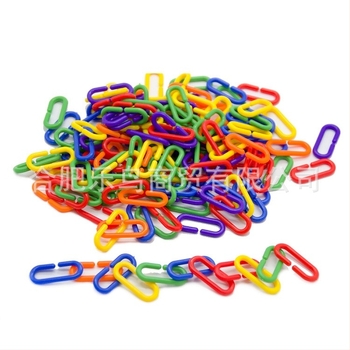 Папагалова дъвкална играчка със C-образна пластмасова веригова ключалка, дъвкателна играчка, комплект 100 бр.