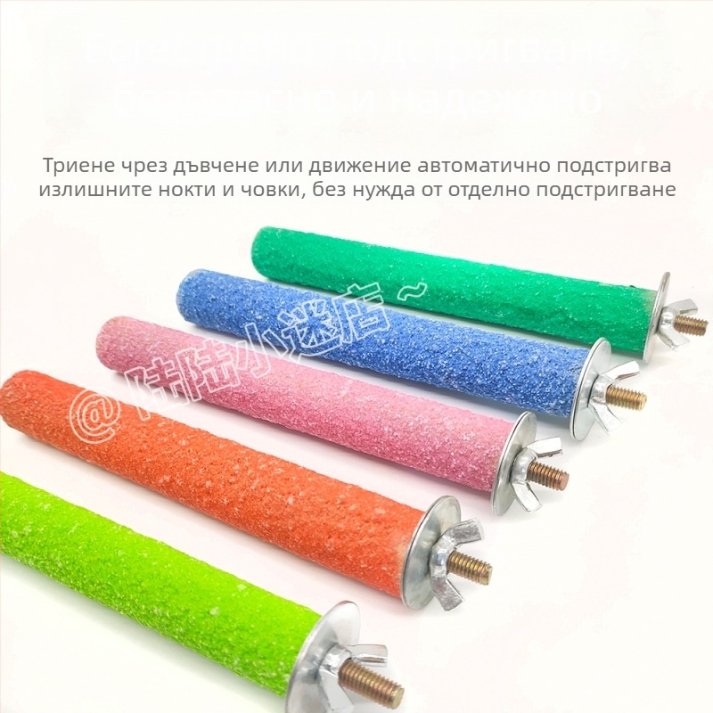 Играчки за папагали и птици с дъвчащи дървени пръчки, дървени стойки за пръчки и барове с тигров модел за клетки за птици (Материал: Друг; Произход: Друг; Импорт: Не)