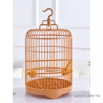 Клетка за птици – кръгла ретро луксова за птици (Марка Bear zhizhe; Материал: Друг; Произход: Друг; Внос: Не)