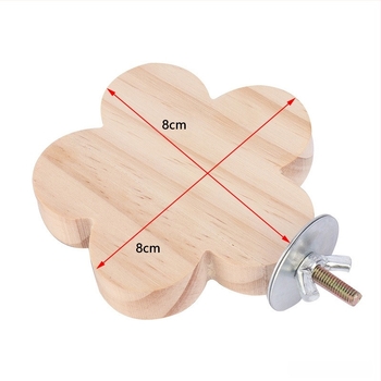 Дървена платформа за папагали – за скачане и катерене; борово дърво; марка Quimai; съвместимо с папагали; без внос