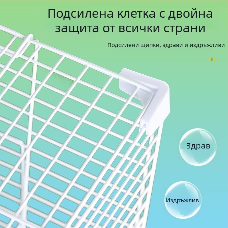 Голяма луксозна клетка за папагали – метална клетка в стил вила, с мотив тигрова кожа и перлено покритие за домашна употреба