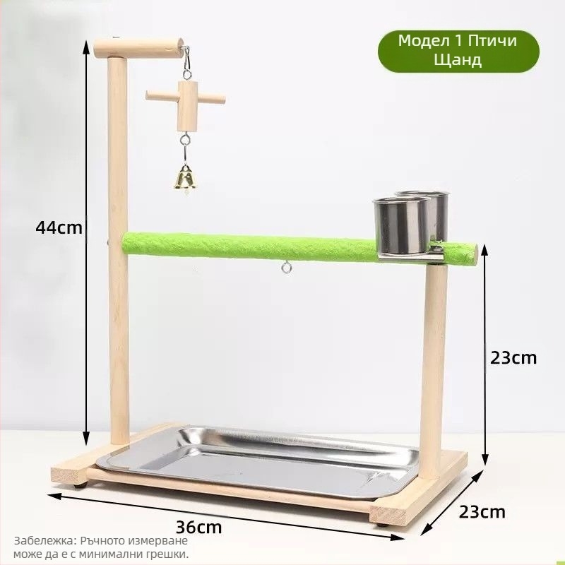 Папагалска площадка за игра с дървена играчка — интерактивна люлка и абразивна повърхност за изглаждане на ноктите, аксесоар за клетка за птици, марка Penta forest, произход Шандонг