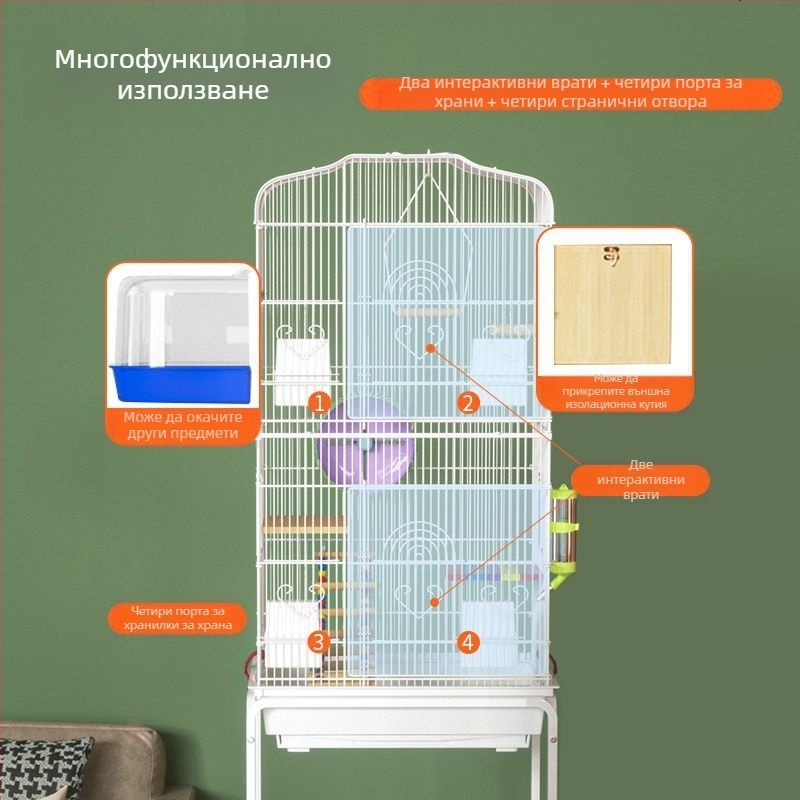 Метална клетка за малки животни – антипробивна система, луксозна шкаф-конструкция