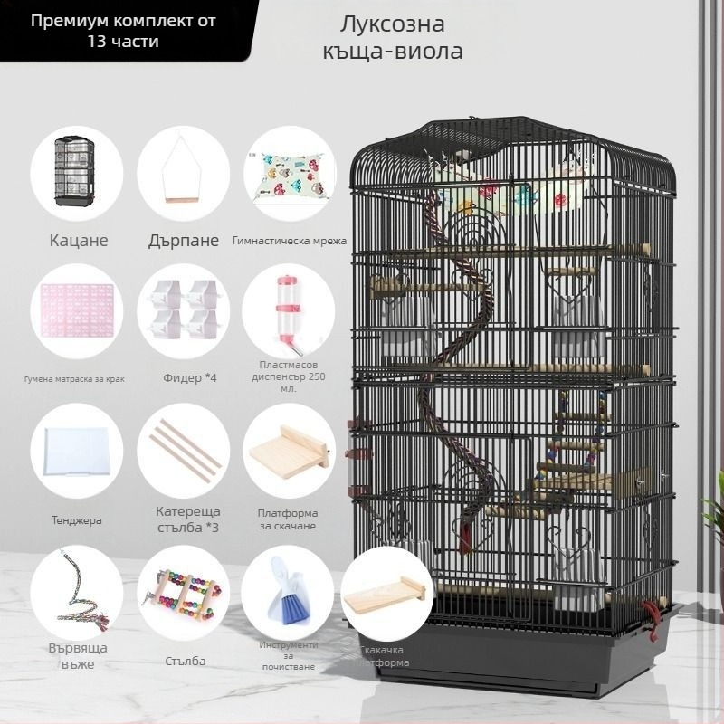 Метална клетка за малки животни – антипробивна система, луксозна шкаф-конструкция