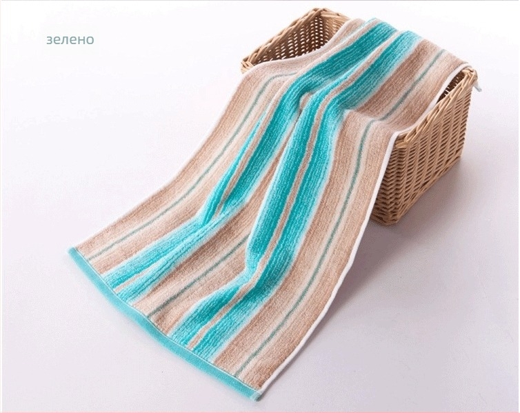 Хавлиена кърпа за лице, 100% памук, сатенова тъкан, прежда 32s, тегло 95 г, попивност 5–10 сек