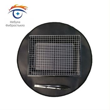 Пожароустойчива завивка за барбекю (Yundu) - фибростъклена тъкан, висока температура, модел FGT, защита на пода и тревата