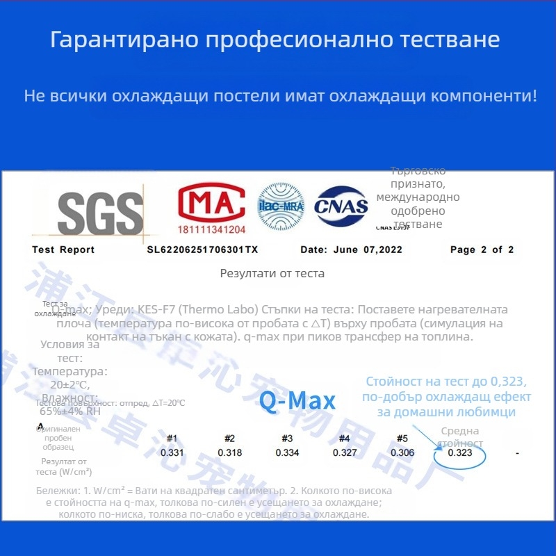 Охлаждаща подложка за домашни любимци за кучета и котки; нейлонова студена нишка; пълнеж от памук; дишаща мрежа; марка Zhuo Qin