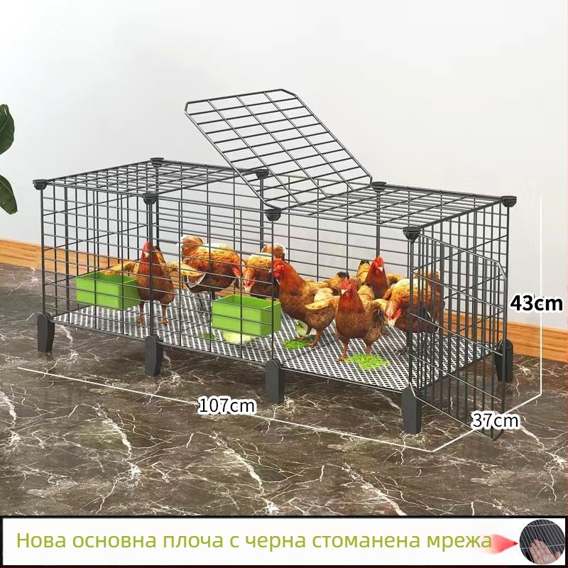 Куриена клетка за дома, външна голяма за селскостопанско отглеждане, дъждоустойчива с вътрешна хранилна кутия (Материал: Друг; Импорт: Не; Категория: Друг; Бранд: Друг; IP разрешено: Не)
