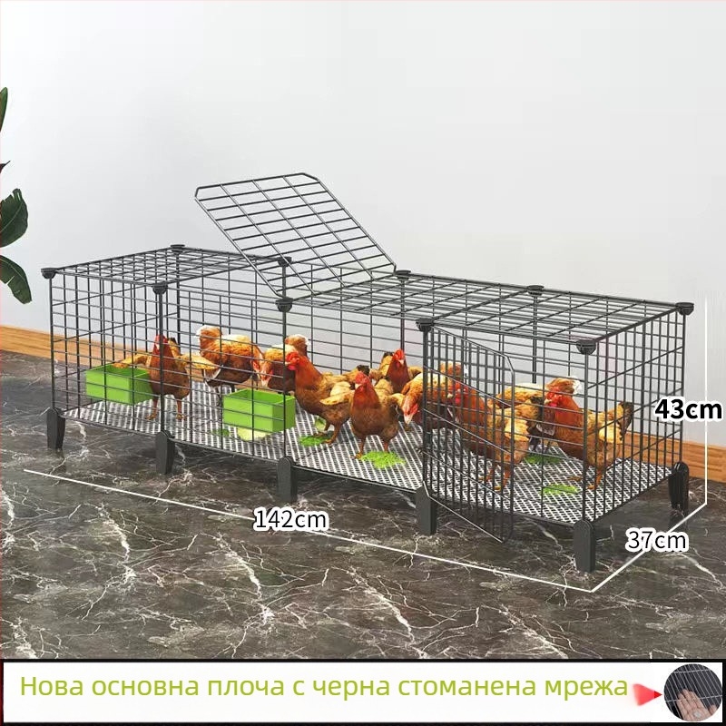 Куриена клетка за дома, външна голяма за селскостопанско отглеждане, дъждоустойчива с вътрешна хранилна кутия (Материал: Друг; Импорт: Не; Категория: Друг; Бранд: Друг; IP разрешено: Не)