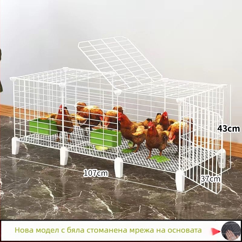 Куриена клетка за дома, външна голяма за селскостопанско отглеждане, дъждоустойчива с вътрешна хранилна кутия (Материал: Друг; Импорт: Не; Категория: Друг; Бранд: Друг; IP разрешено: Не)