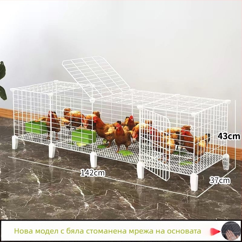 Куриена клетка за дома, външна голяма за селскостопанско отглеждане, дъждоустойчива с вътрешна хранилна кутия (Материал: Друг; Импорт: Не; Категория: Друг; Бранд: Друг; IP разрешено: Не)