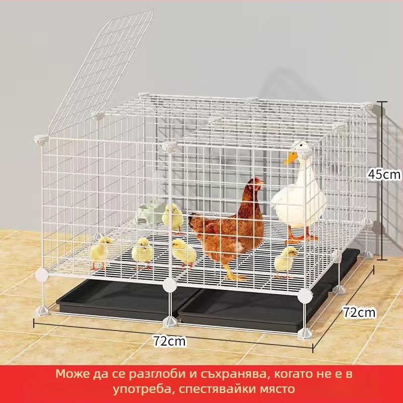 Куриена клетка за дома, външна голяма за селскостопанско отглеждане, дъждоустойчива с вътрешна хранилна кутия (Материал: Друг; Импорт: Не; Категория: Друг; Бранд: Друг; IP разрешено: Не)