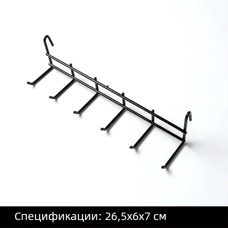 Метална мрежеста кошница за окачване с кука за стена — съхранение и декор за общежитие