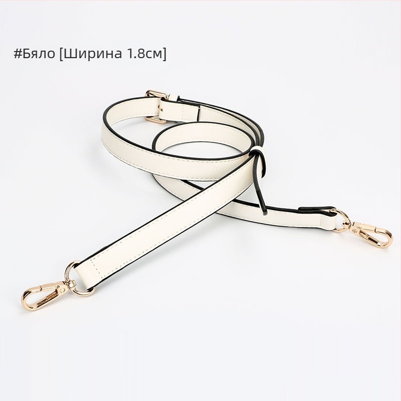 Презрамка за рамо от PU кожа, lychee текстура, тънка, за замяна