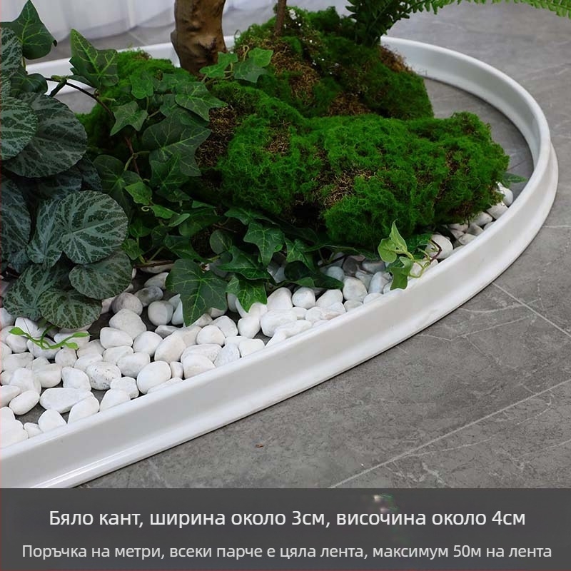 Изкуствен мъх настилка за ландшафтни витрини, флокирани копринени цветя, модел 21488319, декоративна витрина