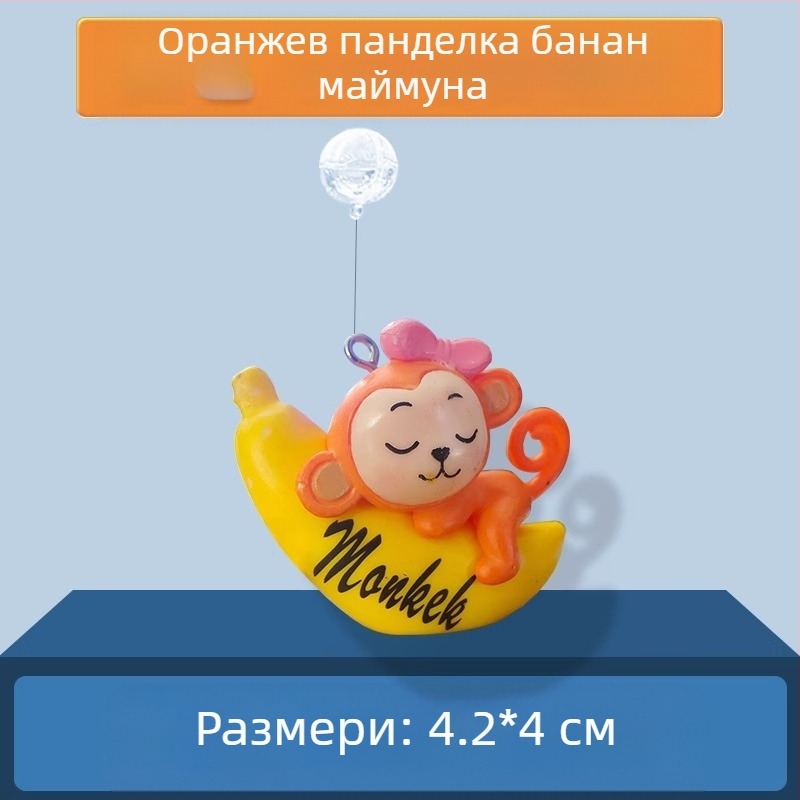 Аквариумен декор: кукла — Малка вещица с плаваща топка; PVC; категория: кукла; стил: кукла; тегло 0.1 g