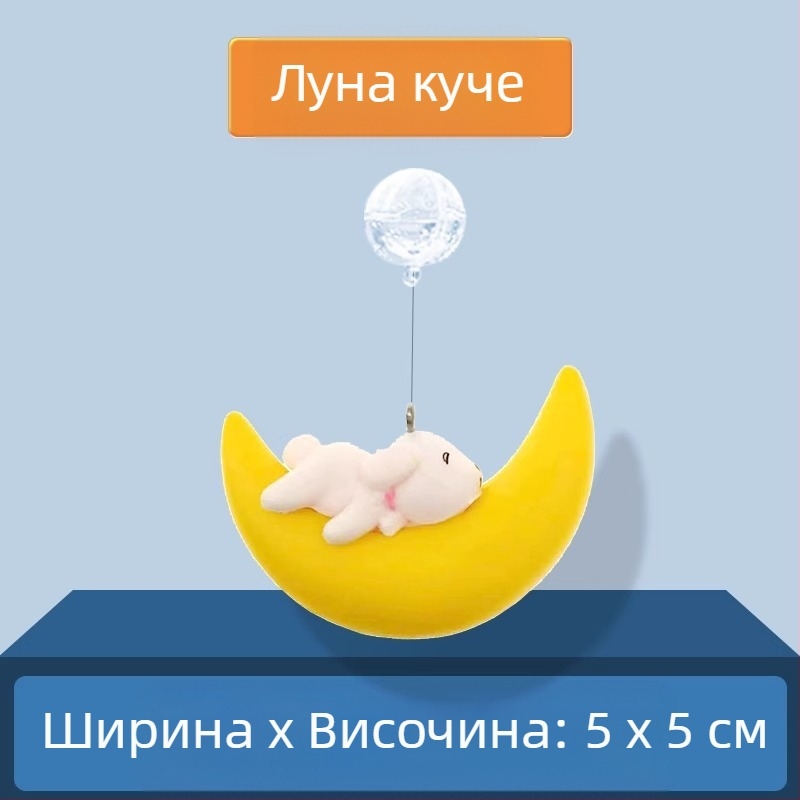 Аквариумен декор: кукла — Малка вещица с плаваща топка; PVC; категория: кукла; стил: кукла; тегло 0.1 g