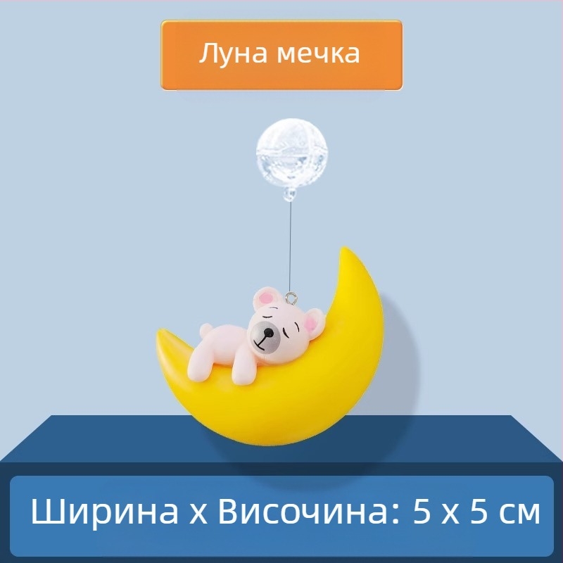 Аквариумен декор: кукла — Малка вещица с плаваща топка; PVC; категория: кукла; стил: кукла; тегло 0.1 g