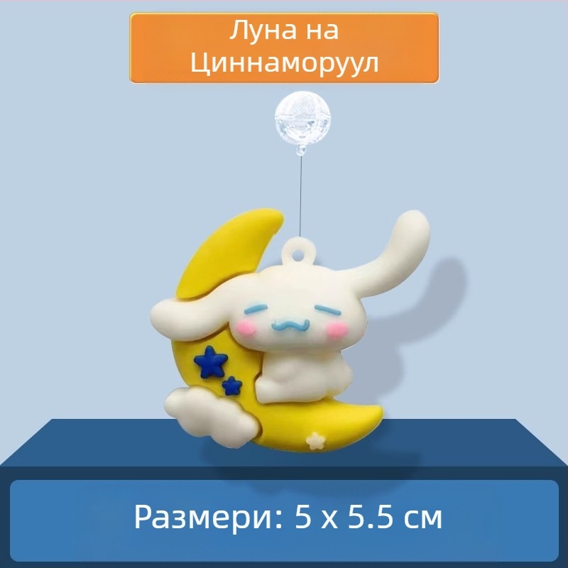 Аквариумен декор: кукла — Малка вещица с плаваща топка; PVC; категория: кукла; стил: кукла; тегло 0.1 g