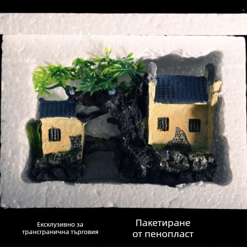 Замък от смола за аквариумен ландшафт, декоративна украса, марка Yitong, 390 г