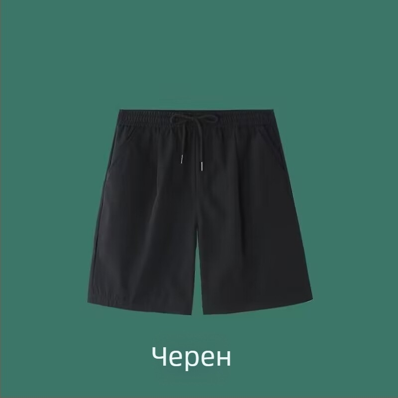 Панталони за мъже от ледена коприна, пролет-лято, бързосъхнещи, ежедневни спортни, с права кройка, свободен стил, плюс размер