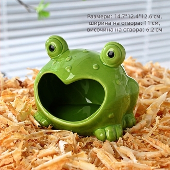 Керамично гнездо за хамстери, иглу-укритие за джуджета хамстери, вътрешна декорация