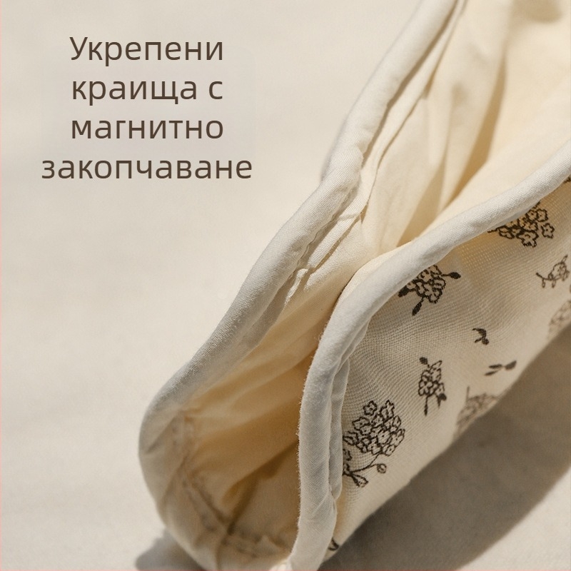 Комплект за количка на домашни любимци — седалка от чист памук, подходящ за котки и кучета; облицовка против замърсяване за оградата и възглавничка