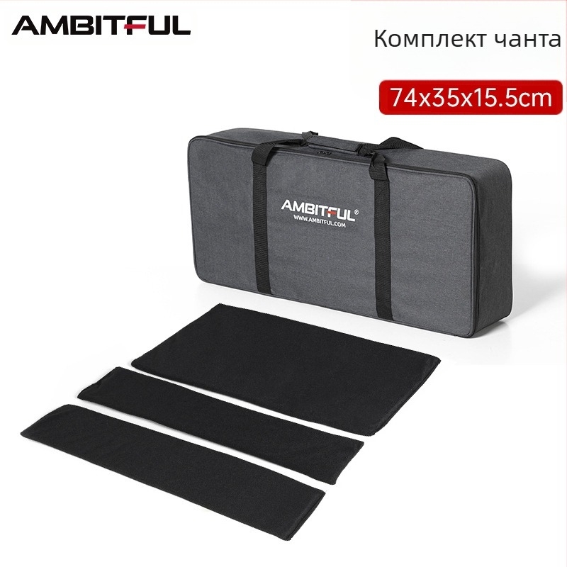 Фотографски комплект: държач за светлина и чанта за трипод – Zhijie, Oxford плат, обща съвместимост, тегло 1,64 кг