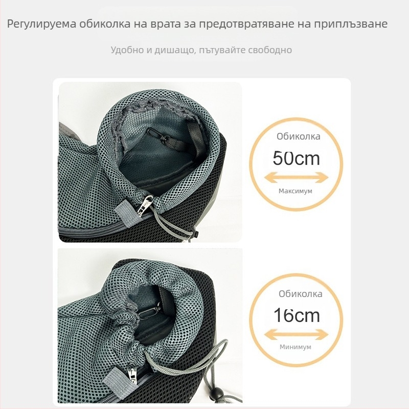 Дишаща чанта за домашни любимци за котки и малки кучета, преносим раменен или кръстосан дизайн