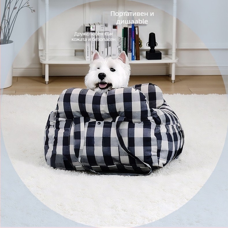 Иta автомобилно кучешко гнездо за кола — плат, Ita марка, произход Гуандун, подходящо за кучета