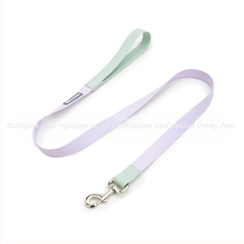 Каиш за домашни любимци за котки и кучета с PVC-обвита еластична лента и дизайн против заплитане