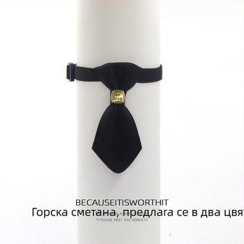 Елегантен нашийник с вратовръзка за кучета и котки, аксесоар за малки породи, Бишон Фризе
