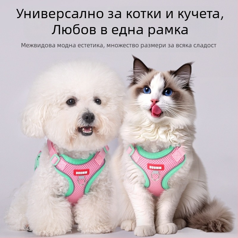 Belu гръден ремък за домашни любимци – полиестер, регулируем, за котки, кутия с 240 бр.