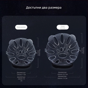 Котешка качулка за глава с елизабетова яка – антиоблизваща, монохромен модел, PET материал, карикатурен стил