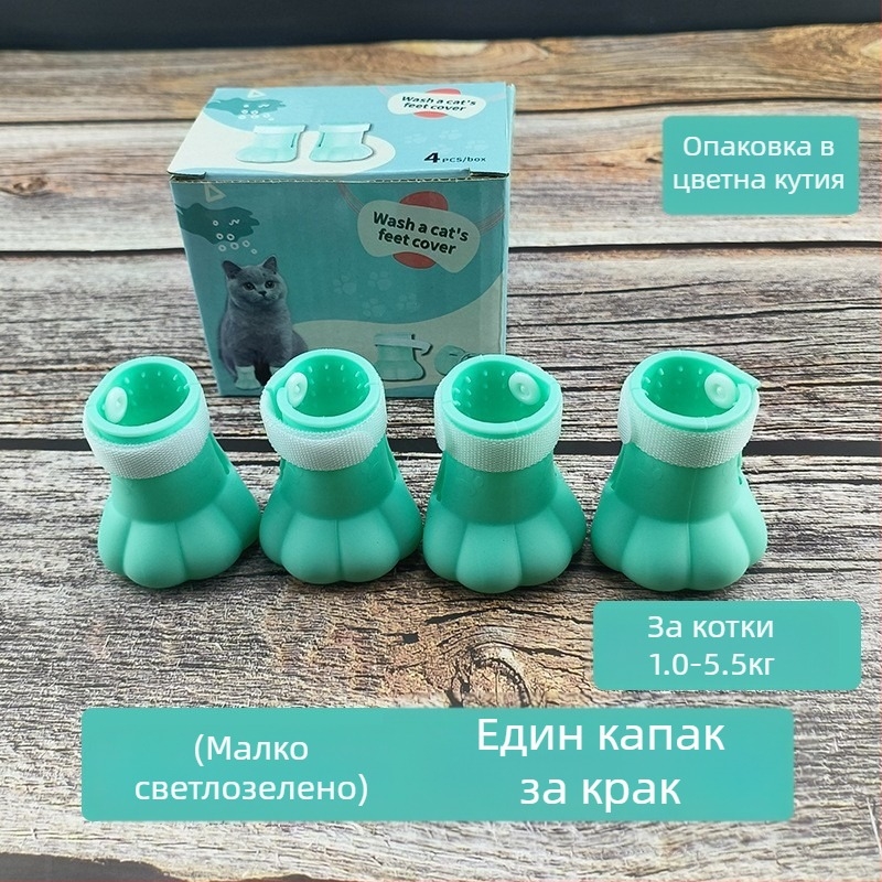 Котешка качулка за глава с елизабетова яка – антиоблизваща, монохромен модел, PET материал, карикатурен стил