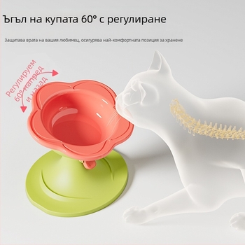 Керамична котешка купа със регулируема височина, устойчива на преобръщане конструкция и широк отвор за лесно пълнене