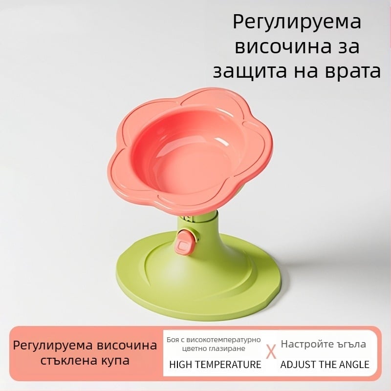 Керамична котешка купа със регулируема височина, устойчива на преобръщане конструкция и широк отвор за лесно пълнене