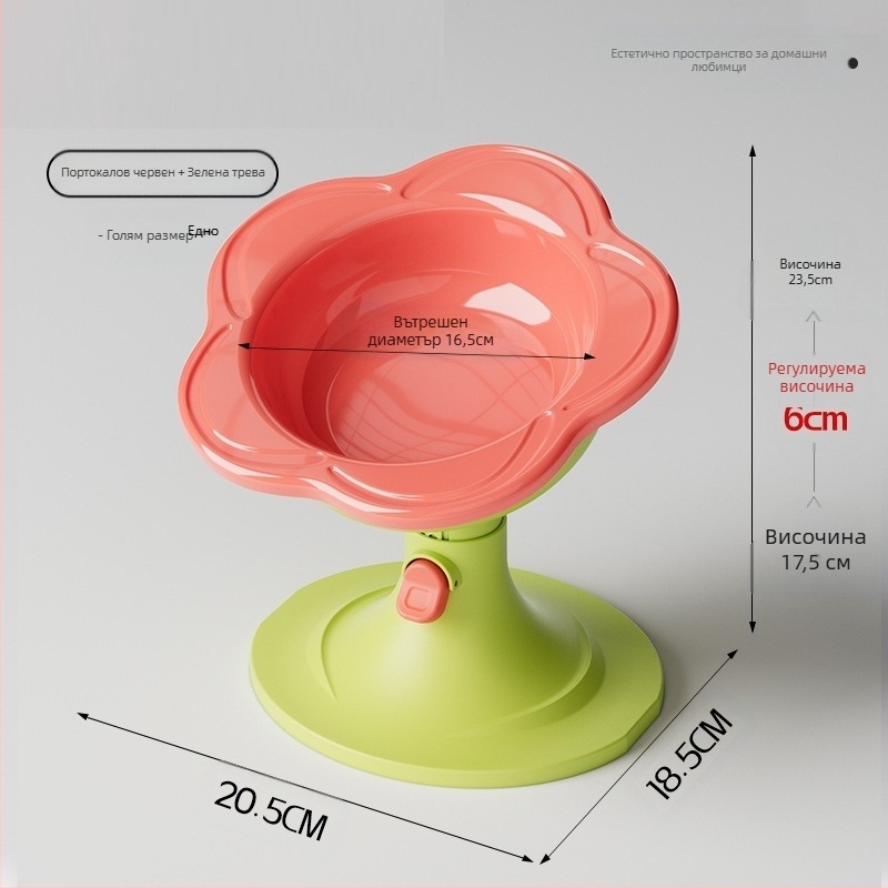 Керамична котешка купа със регулируема височина, устойчива на преобръщане конструкция и широк отвор за лесно пълнене