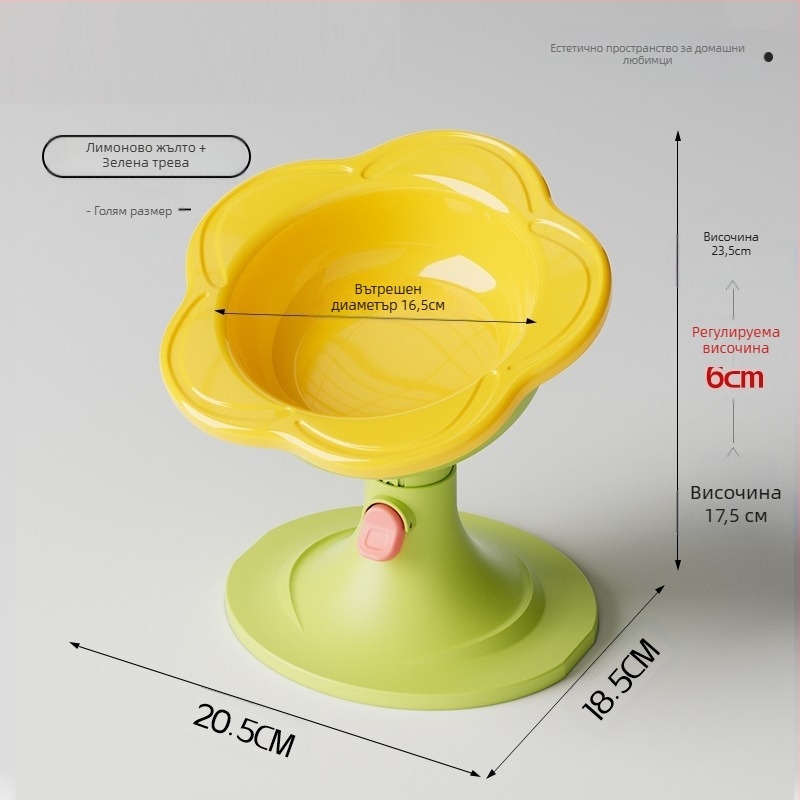 Керамична котешка купа със регулируема височина, устойчива на преобръщане конструкция и широк отвор за лесно пълнене