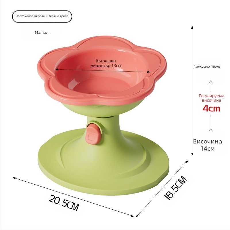 Керамична котешка купа със регулируема височина, устойчива на преобръщане конструкция и широк отвор за лесно пълнене