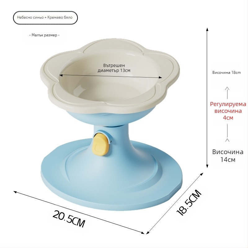 Керамична котешка купа със регулируема височина, устойчива на преобръщане конструкция и широк отвор за лесно пълнене