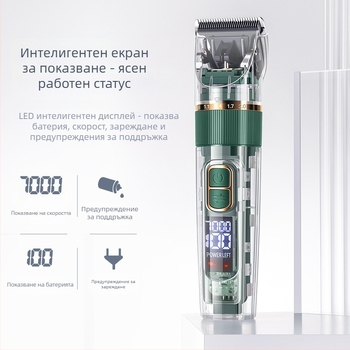 Комплект за подстригване на домашни любимци: електрически тример за кучета и котки, ABS корпус, модел G7